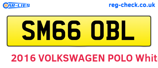 SM66OBL are the vehicle registration plates.