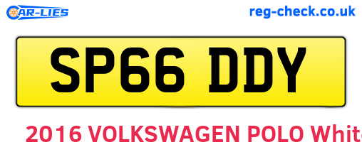 SP66DDY are the vehicle registration plates.