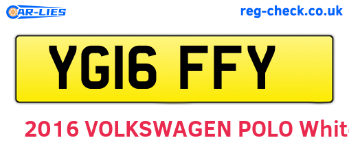 YG16FFY are the vehicle registration plates.
