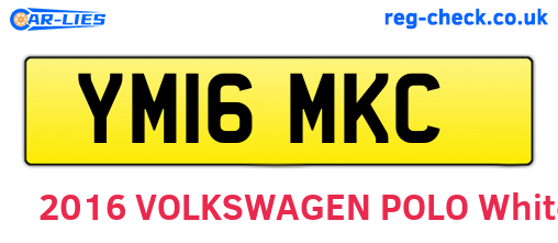 YM16MKC are the vehicle registration plates.
