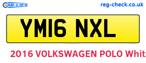 YM16NXL are the vehicle registration plates.