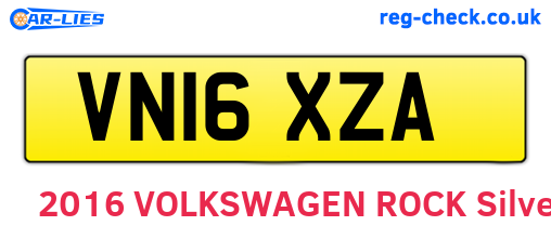 VN16XZA are the vehicle registration plates.