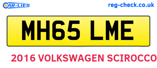 MH65LME are the vehicle registration plates.