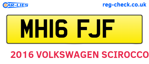MH16FJF are the vehicle registration plates.