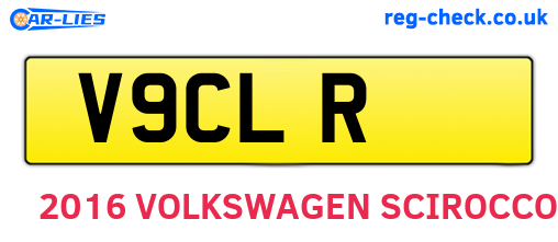 V9CLR are the vehicle registration plates.
