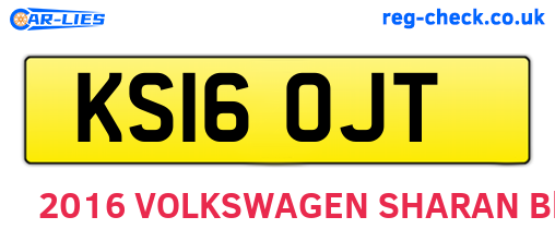 KS16OJT are the vehicle registration plates.
