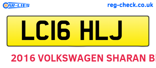 LC16HLJ are the vehicle registration plates.