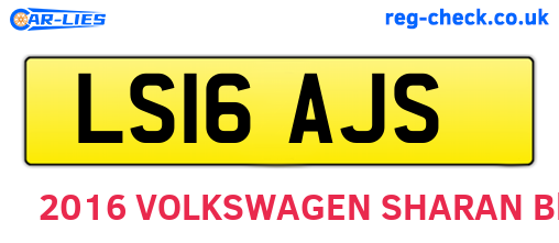 LS16AJS are the vehicle registration plates.