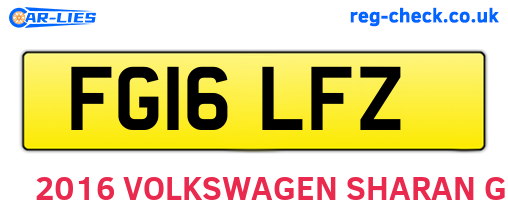 FG16LFZ are the vehicle registration plates.