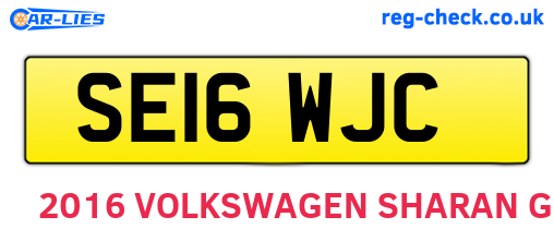SE16WJC are the vehicle registration plates.