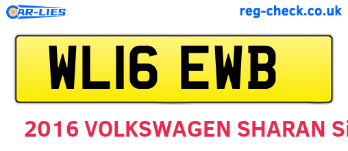 WL16EWB are the vehicle registration plates.