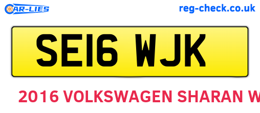 SE16WJK are the vehicle registration plates.