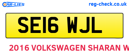 SE16WJL are the vehicle registration plates.