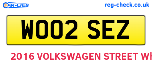WO02SEZ are the vehicle registration plates.