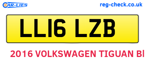 LL16LZB are the vehicle registration plates.