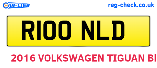 R100NLD are the vehicle registration plates.