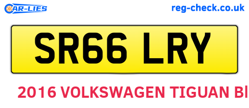 SR66LRY are the vehicle registration plates.