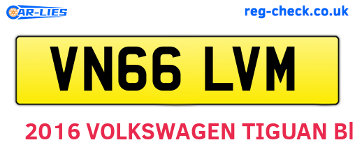 VN66LVM are the vehicle registration plates.