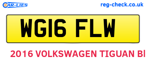 WG16FLW are the vehicle registration plates.