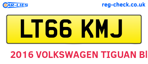 LT66KMJ are the vehicle registration plates.