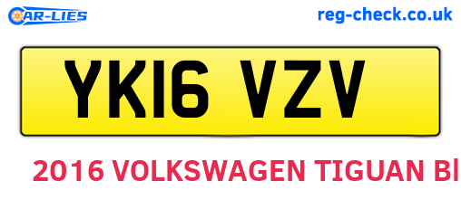 YK16VZV are the vehicle registration plates.
