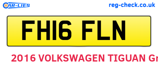 FH16FLN are the vehicle registration plates.