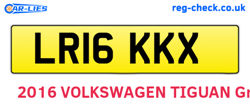 LR16KKX are the vehicle registration plates.
