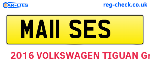 MA11SES are the vehicle registration plates.