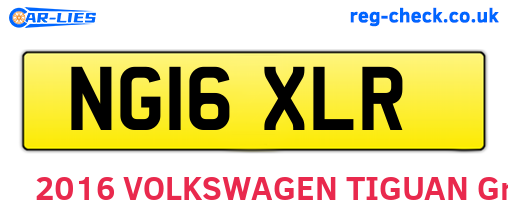 NG16XLR are the vehicle registration plates.