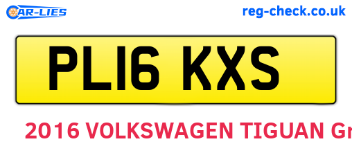 PL16KXS are the vehicle registration plates.