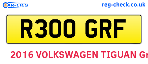 R300GRF are the vehicle registration plates.