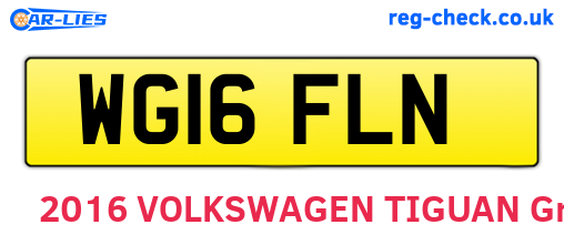 WG16FLN are the vehicle registration plates.