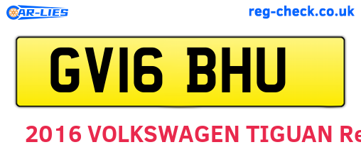 GV16BHU are the vehicle registration plates.