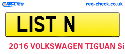 L1STN are the vehicle registration plates.