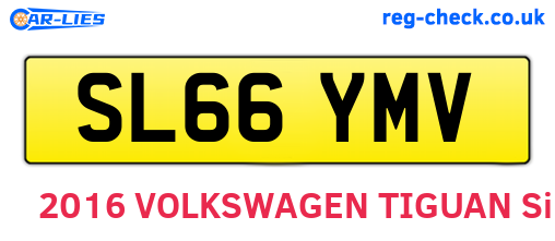 SL66YMV are the vehicle registration plates.