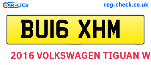 BU16XHM are the vehicle registration plates.