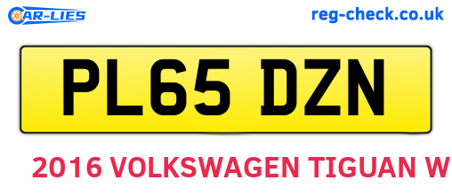 PL65DZN are the vehicle registration plates.