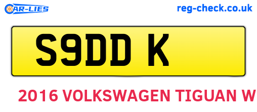 S9DDK are the vehicle registration plates.