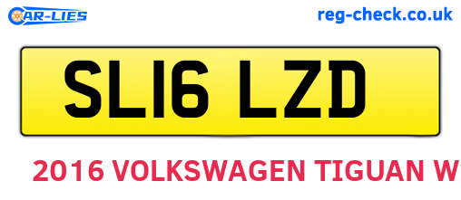 SL16LZD are the vehicle registration plates.