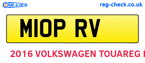 M10PRV are the vehicle registration plates.