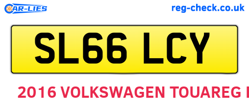 SL66LCY are the vehicle registration plates.