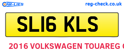 SL16KLS are the vehicle registration plates.