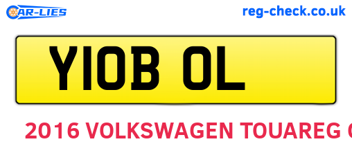 Y10BOL are the vehicle registration plates.