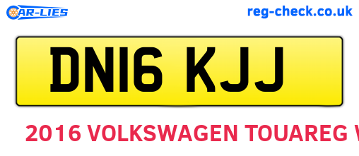 DN16KJJ are the vehicle registration plates.