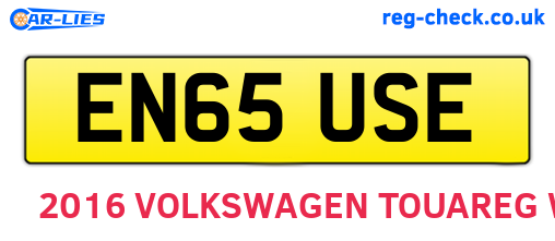 EN65USE are the vehicle registration plates.
