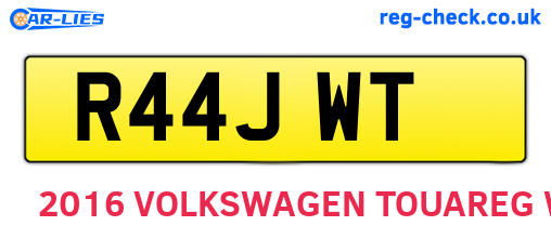 R44JWT are the vehicle registration plates.