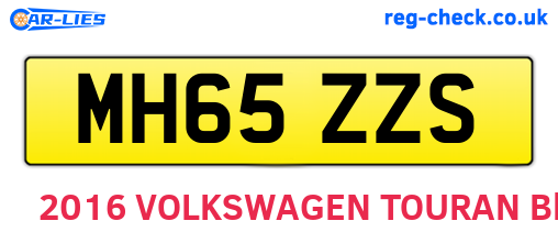 MH65ZZS are the vehicle registration plates.