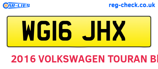 WG16JHX are the vehicle registration plates.