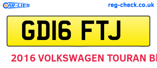 GD16FTJ are the vehicle registration plates.