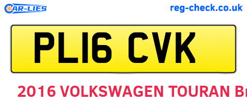 PL16CVK are the vehicle registration plates.